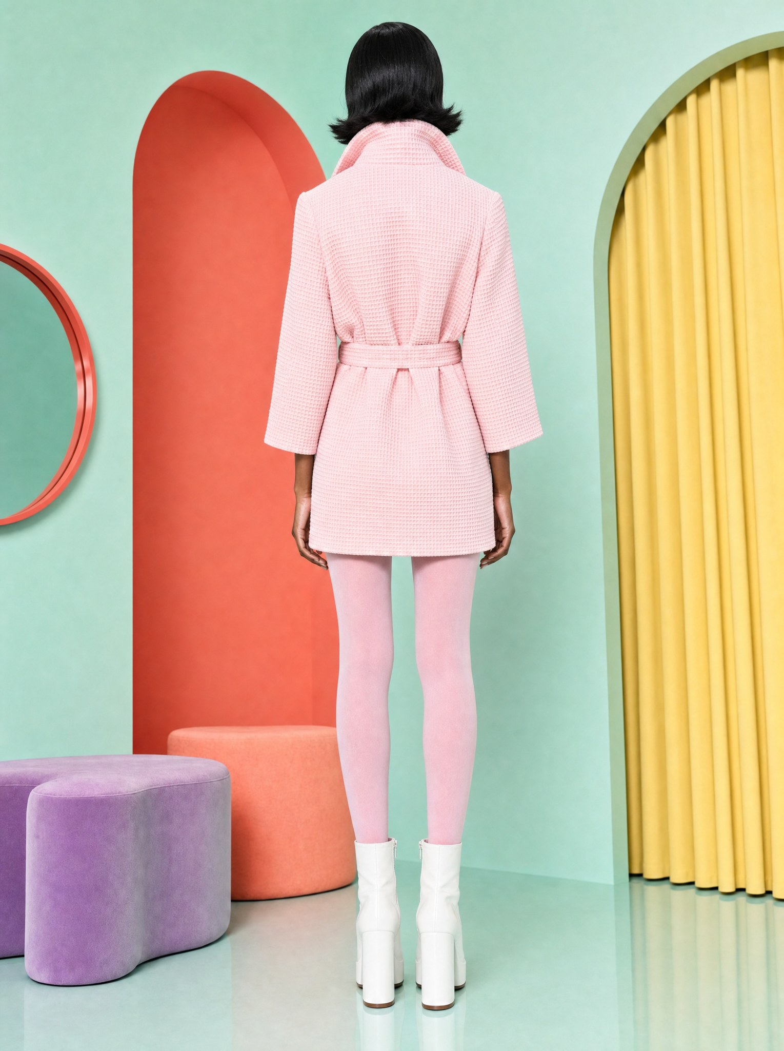 Chaqueta Gofrada — Rosa 3